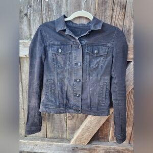 Articles of Society Juniors Black Denim Jacket Size S